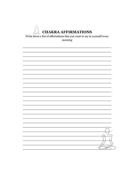 Chakra Healing Journal